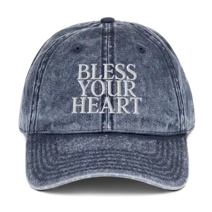 Bless Your Hear Vintage Cotton Twill Cap copy