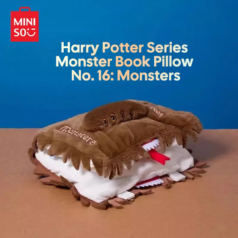 Harry Potter Series 16-inch Hedwig Pillow & The Monster Book of Monsters Pillow – Magical Wizarding World Cushions for Home & Office Decor Fabric