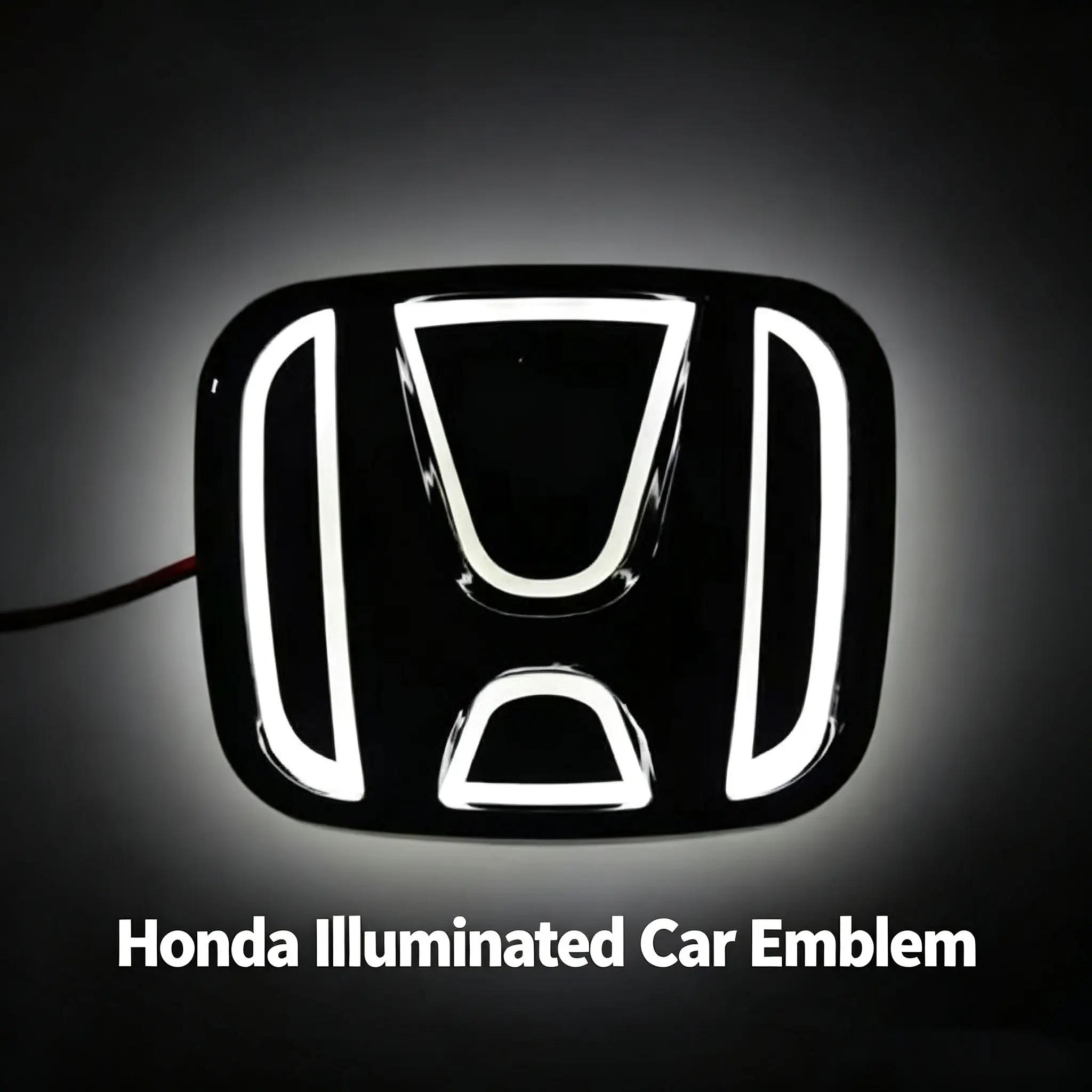 LED illuminated rear emblem for Honda, waterproof plug and play, illuminated car logo, exterior accessories, car decoration