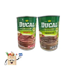 Ducal Refried Red & Black Beans 15oz Cans Rojos y Negros Centroamericanos