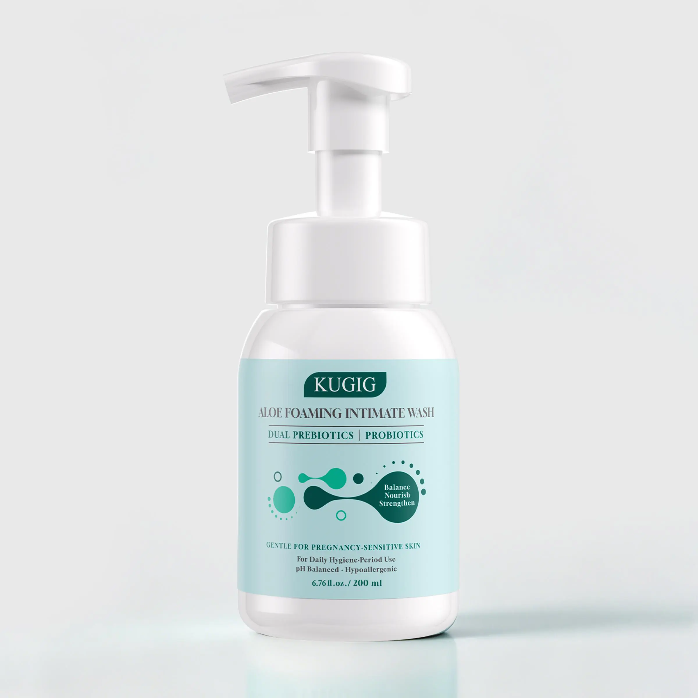 KUGIG Intimate Cleanser for Women & Men - pH-Balanced, Aloe Vera & Prebiotic Complex Infused, Gentle Daily Cleansing for Sensitive Skin, Fresh Comfort (Multi-Pack Option Available)