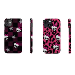 Monster High Y2K 2000s Baddie Retro Vintage Aesthetic Themed Phone Case Premium Matte Texture, Protection, Shockproof, Anti-Drop, For IPhone 17-11, Pro Max, Pro Plus, and Samsung S25-23 Protection Safety