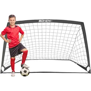 6x4 FT  Soccer Goals with Carry Bag, Portable Folding Soccer Net for Backyard , Indoor/Outdoor Use for Youth and Adult