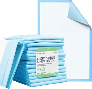 Dynarex Disposable Underpads 17x24 | Absorbent Fluff Core, Waterproof Backing | Latex-Free | 100 Count
