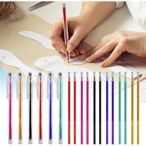 24 count Heat Erasable Pens for Fabric, Assorted Colors, Fabric Pens for Sewing Erasable for Quilting Sewing DIY Dressmaking Fabrics Tailors Chalk