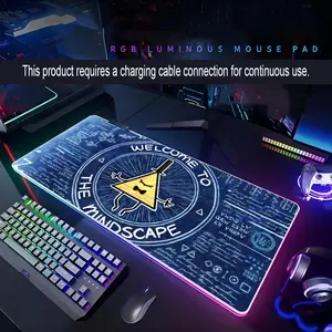 Gravity Falls Mouse Pad Rgb Xxl Laptop Mat Gaming Led Mousepad Backlit Keyboard Gamer Girl Table Pads Desk Premium Multipurpose Mousepad
