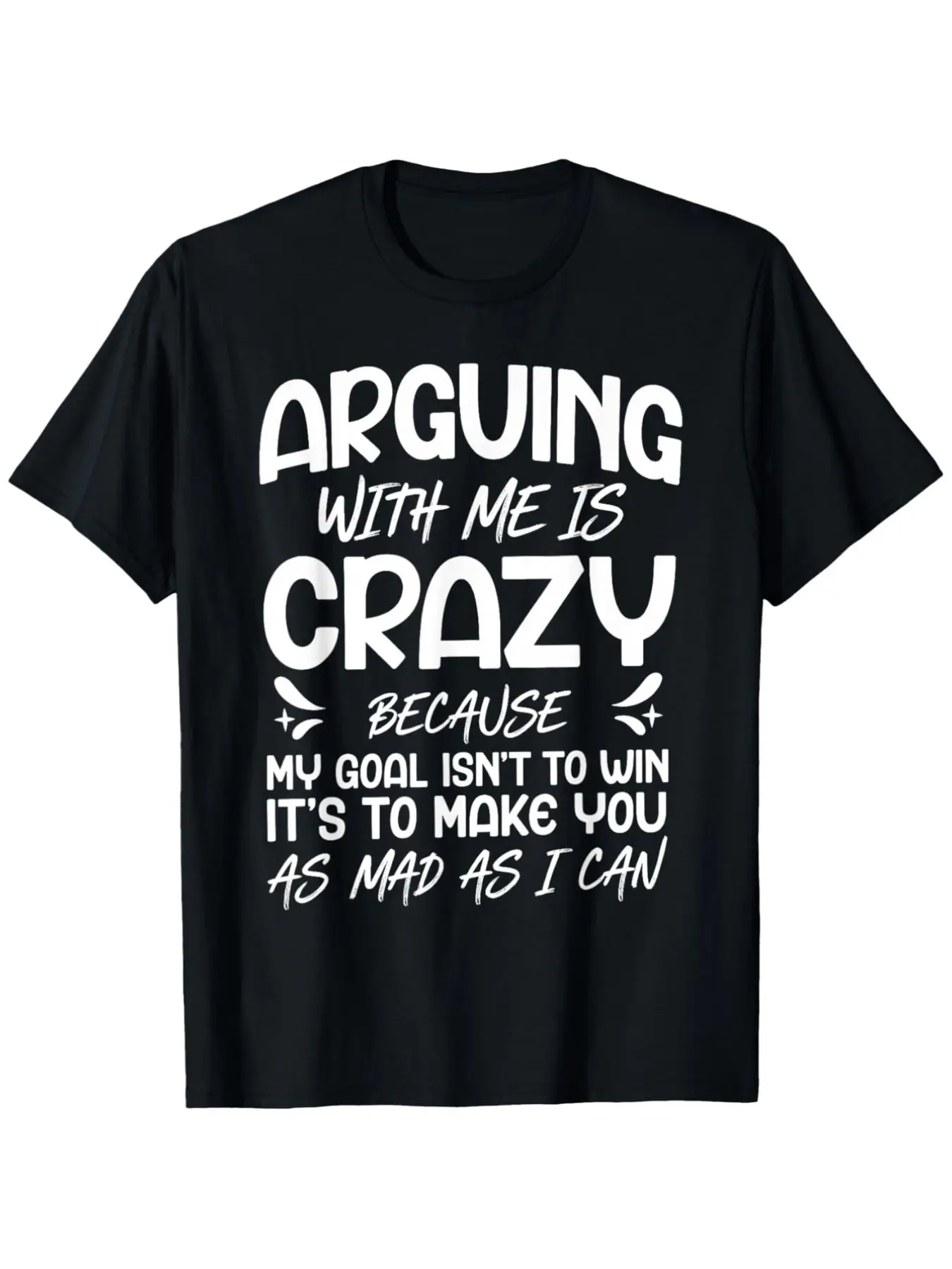 7.5oz Humorous Adult Short Sleeve T-Shirt, Cotton Top, Funny Text Print, Casual Loose-Fit, All-Season Fashion, Menswear