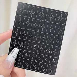 Spray Painted Nail Art Stickers H348 - Sparkle