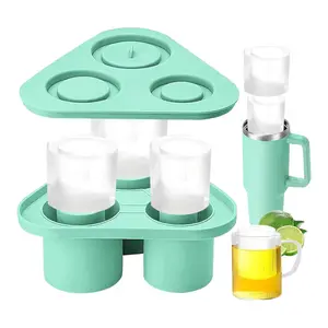 Ice Cube Tray for Stanley Cup,Ice Molds for Stanley Cup Accessories,Silicone Ice Cube Molds with Lid for Stanley 20oz 30oz 40oz Tumbler Cup,3 Sizes Silicone Ice Cube Mold for Ice Drink