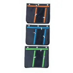 Charles Leonard  11 in. Triple-pocket Pencil Pouches, Multi Color - Pack of 3 - Case of 24