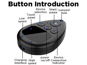 1pc Wireless Auto Clicker for iPhone - Bluetooth Battery-Powered Phone Screen Tapper, Silent Adjustable-Speed Console Accessories for Video Game, TikTok Live Broadcast Likes