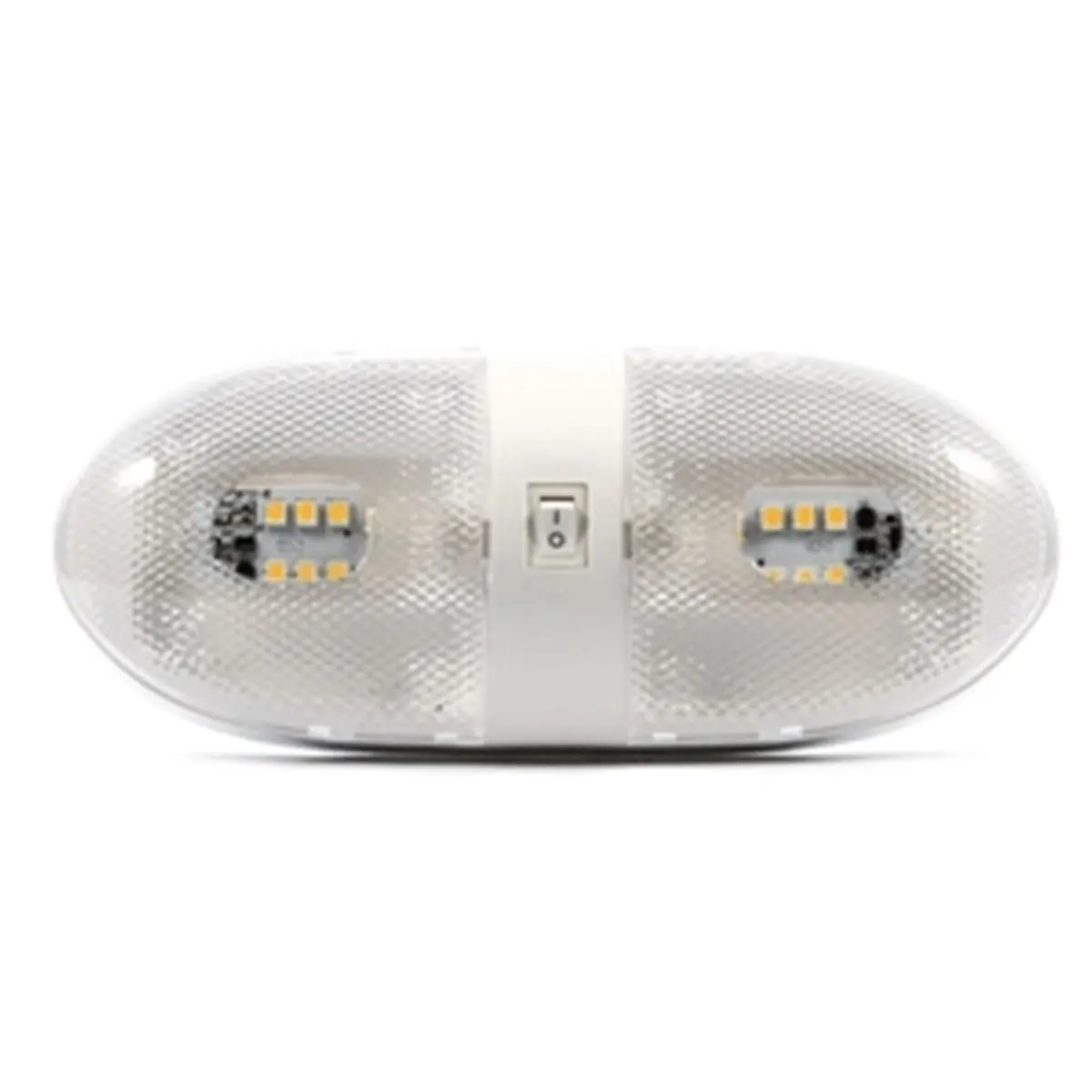 CAMCO 12V DC LED Double Dome Light Fixture - Rugged Design, 320 Lumens, Reliability for Boating, Part of Wide Selection of Marine Products