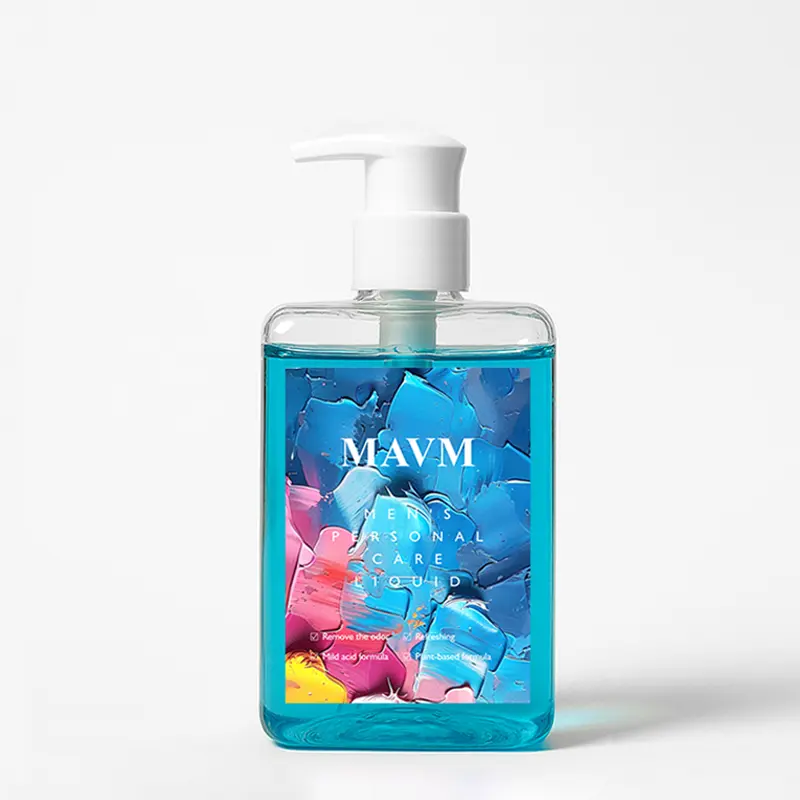 MAVM Men's Daily Intimate Wash with Blue Fragrance, pH Balanced Cleanser