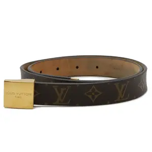 Pre-owned Louis Vuitton Canvas Small Leather Goods Monogram Belt