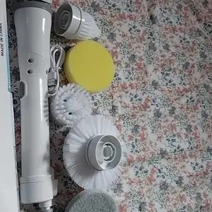 Product Review of Electric Spin Scrubber for Summer Gift, Handheld Shower Scrubber, Spinning Scrub Brush with Comfortable Adjustable Handle, Bathroom Scrubber, 360° Cordless Household Cleaning Brush for Windows, Electric Spin Scrubbers, Cleaner, Portable, Durable from s**.