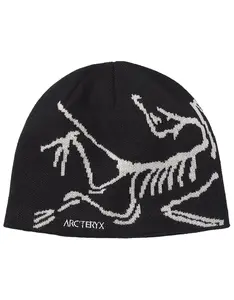 Arc'teryx Bird Head Knit Beanie – Black Winter Skull Cap, Warm Outdoor Hiking Ski Hat, Unisex Cold Weather Streetwear Accessory Gift
