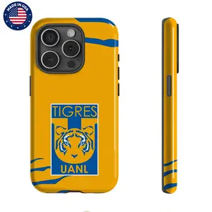 Tigres UANL Mexican Football League Aesthetic Design Pattern Casing For iphone 16 15 14 13 12 11 Plus Pro Max Drop-proof PBT Material Durable Trendy Cover Protection Shockproof Protector Vintage Fashion Trend Anti-scratch Smartphone Coverphone Hard Case