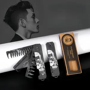 Men's Professional Straight Edge Wooden Handle Razor, Zinc Alloy Dual Blade Safety Shaver, Non-Slip Grip, Suitable for Salon Home Grooming