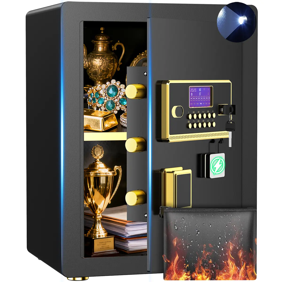 12.6"D x 14.96"W x 17.7"H.