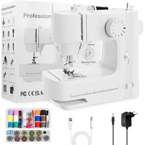 Sewing Machine, Sewing Machines for Beginners with Lights,&Reverse Knob, Two Speed Adjustment Mini Sewing Machine with 12 Stitches, Easy to Use Suitable for Clothes,Fabrics,