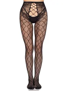 Seline Net Crotchless Tights
