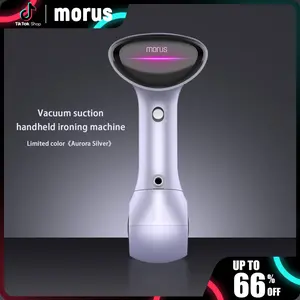 Morus V6 Vacuum Garment Steamer, Wrinkle-Free in 20 Seconds with Vacuum Suction Tech, 1200W Fast Heat, Perfect for Travel & Home Use