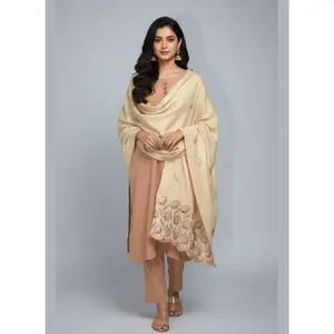 3 pcs Marina dress with woolen cutwork shawl