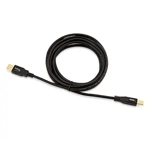 USB-A to USB-B 2.0 Cable for Printer or External Hard Drive, Gold-Plated Connectors, Black, 10 Foot
