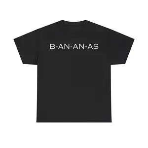 Bananas Unisex Heavy Cotton Tee This Shirt is Bananas Spelling of Bananas Song Lyric Tshirt