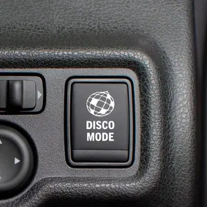 2pc/sheet Disco Mode Decal, Blank Button Sticker for Car, Customizable Vinyl Stickers, Easy Application, Durable Design