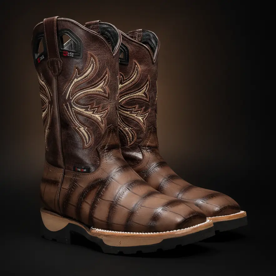 Predator Pro Alligator 11' Work Boot Soft Toe, Lightweight, Square Toe, Slip On