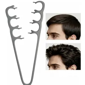 High-end men's V-shaped textured styling comb, durable plastic construction, does not pull, easy to use, suitable for daily styling, textured waves, enhances volume, a perfect gift for men.