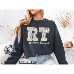 Respiratory therapist sweatshirt, Floral respiratory therapist shirt, Retro respiratory tech sweatshirt, Gift for Respiratory therapist