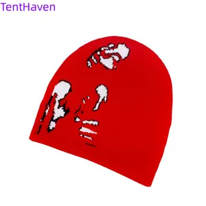 2026 New Trendy Personalized Jacquard Knitted Beanie - Warm Autumn & Winter Sports & Outdoor Hat for European & American Users, Beanies