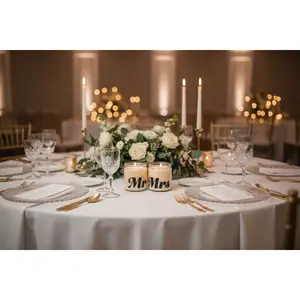 Mr & Mrs Wedding Candles — Elegant Bride & Groom Gift Set