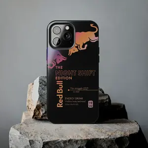 The Night Shift Edition Phone Case - Red Bull Aesthetic Cover Compatible with iPhone & Samsung