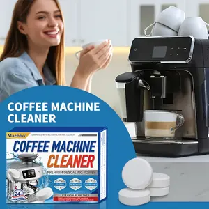 Maebho 24-piece coffee machine cleaner tablets, suitable for removing stains from household coffee machines and water pots, effective cleaning solution