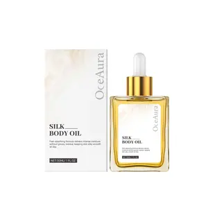 OceAura Silk Body Oil (30mL) - Fast-Absorbing, Lightweight, Hydrating Moisturizer for Dry Skin, Non-Greasy Body Care Cosmetic