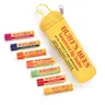 Burt's Bees Lip Balm Gift Set with Exclusive Zipper Pouch | 7 Moisturizing Lip Balms | Natural Beeswax Lip Care Collection