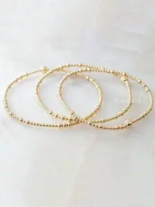 Set of 3 Stylish Layered Bracelets for Women, Trendy Beaded Bracelets, Perfect Accessory for Any Occasion, Stackable Bracelets, stacking bracelet, Trendy Jewelry, Copper Bracelets