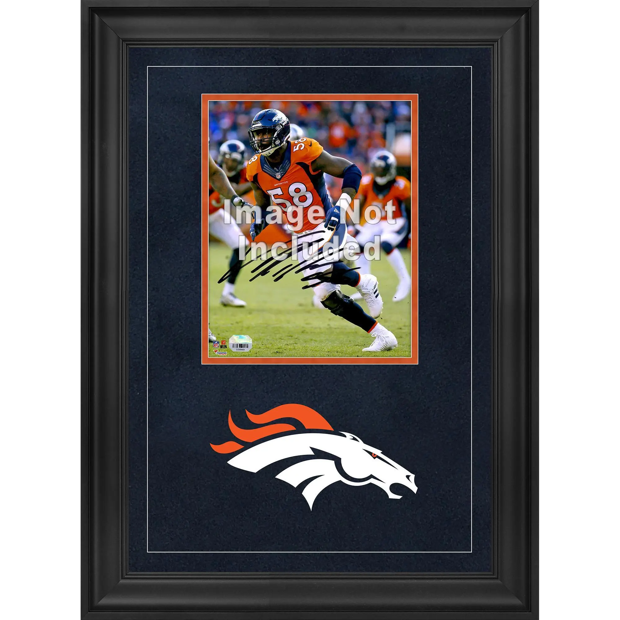 Denver Broncos Deluxe 8" x 10" Vertical Photograph Frame with Team Logo