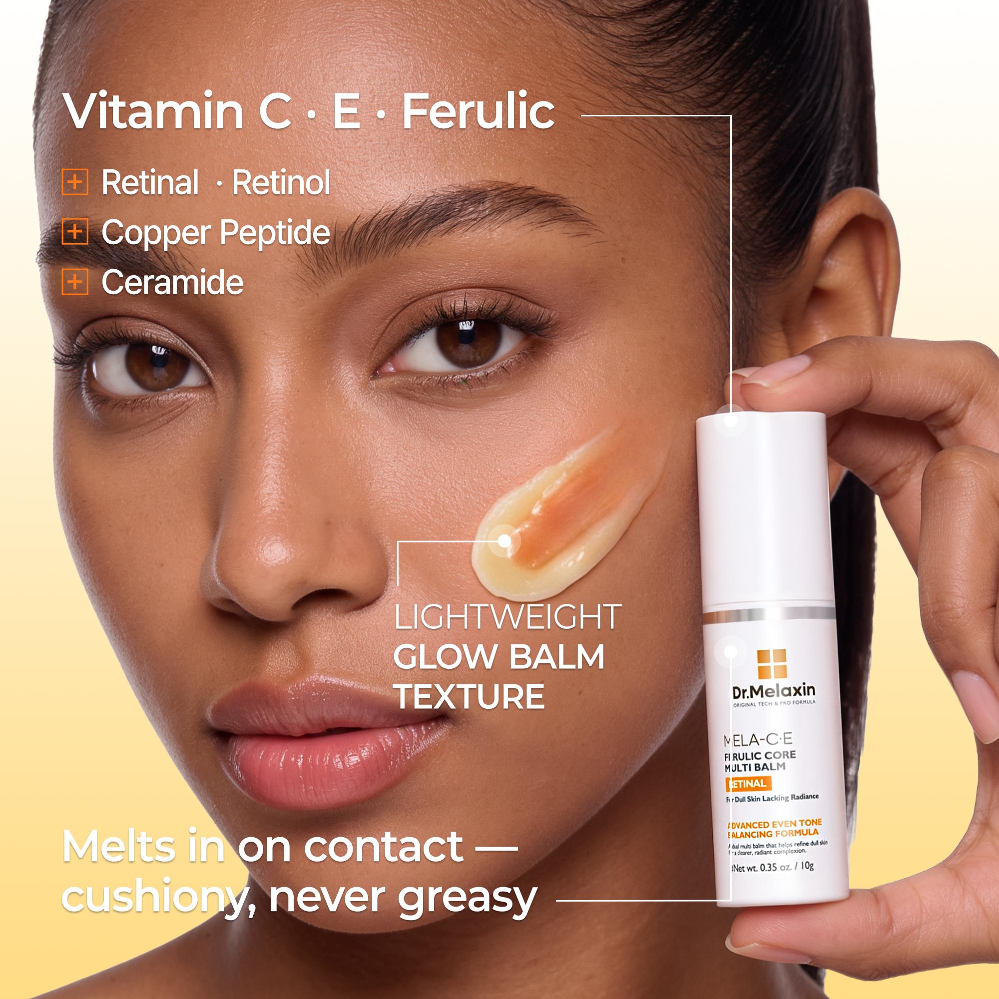 [Dr.Melaxin Official] Multi Balm Trio Set, Mela-C·E Ferulic+Calcium Volume+Cactox Pore Relief, Retinal, Collagen, Dark Spot Brightening, Wrinkle Firming, Pore Care Stick