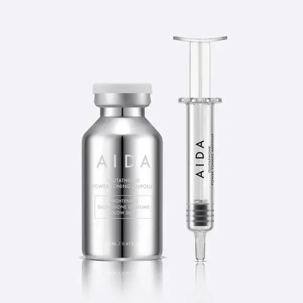 AIDA Glutathione Power Toning Ampoule 20ml | Brightening Ampoule for Dark Spots, Radiance & Even Skin Tone