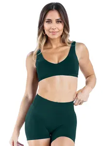 Women's Shockproof Sports Bra Set, Moisture-Wicking High Waist Yoga Shorts, Peach Hip Lifting Running Fitness Gym Wear, Fitness Sportswear Set