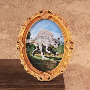 1PC Funny Cat Refrigerator Magnet, Oval Photo Frame Fridge Magnet, Home Decor & Festive Decoration, Great Holiday Gift Idea