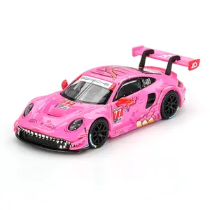 Mini GT 1:64 Porsche 911 GT3 R #77 AO Racing 2024 IMSA Road America (Pink) Limited Edition Blister Pack