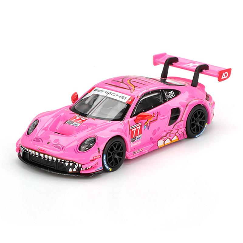 Mini GT 1:64 Porsche 911 GT3 R #77 AO Racing 2024 IMSA Road America (Pink) Limited Edition Blister Pack