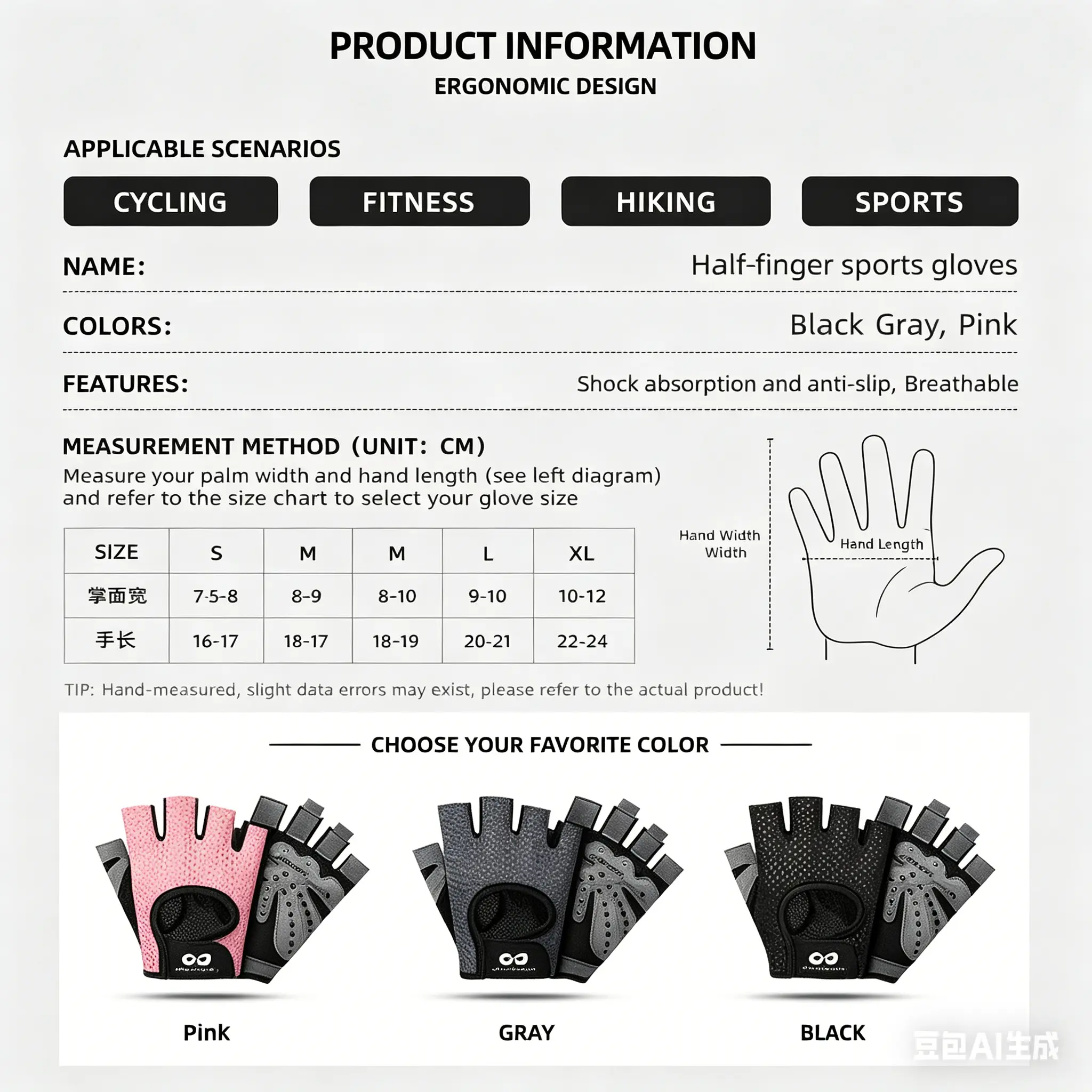Women's Breathable Anti-Skid Half-Finger Performance Sports Gloves, Firm-Grip Grip Band for Weight Lifting & Pull Up Bar Training, Sports & Outdoor Workout Accessories, Bodybuilding Gear Women's Breathable Anti-Skid Half-Finger Performance Sports Gloves, Firm-Grip Grip Band for Weight Lifting & Pull Up Bar Training, Sports & Outdoor Workout Accessories, Bodybuilding Gear