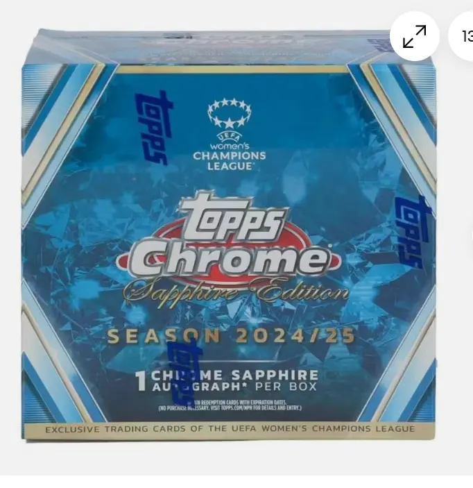 2024-25 Topps Chrome Sapphire Women's UEFA Soccer Hobby Box