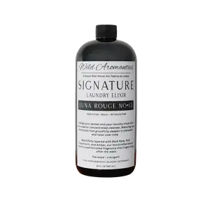 Luxury Laundry Elixir Detergent 32oz. | Luna Rouge No•13 Scented with Pink Peppercorn, Dark Rose & Amber. Plant-based, concentrated and skin-safe formula.